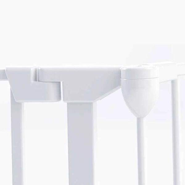 Noma 5-panels sikkerhetsgrind Modular metall hvit 94047