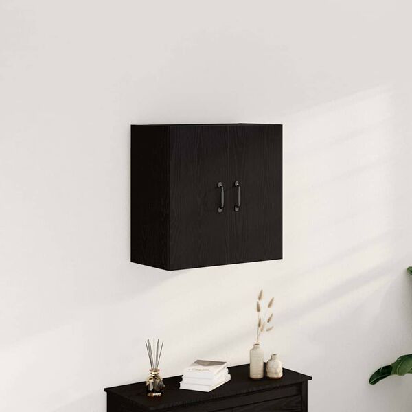 vidaXL Veggskap svart eik 60x31x60 cm konstruert tre