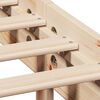 vidaXL Seng med bokhylle uten madrass 140x190 cm heltre furu