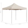 vidaXL Profesjonelt foldbart festtelt aluminium 3x3 m krem