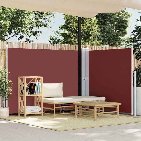 vidaXL Uttrekkbar sidemarkise 140x600 cm brun