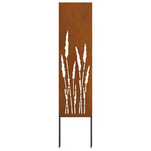 vidaXL Hageprivat skjerm Fretwork Rusten 32 x 140 cm Cortenstål