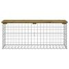 vidaXL Hagebenk gabiondesign 103x31,5x42 cm impregnert furu
