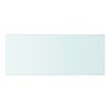 vidaXL Hyllepaneler 2 stk klart glass 50x20 cm