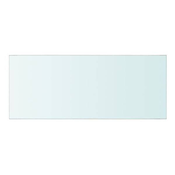vidaXL Hyllepaneler 2 stk klart glass 50x20 cm
