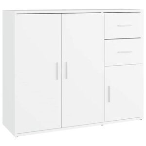 vidaXL Skjenk hvit 91x29,5x75 cm konstruert tre