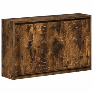 vidaXL Vegghengt skoskap DELFT 71 x 17 x 43 cm Konstruert tre R&oslash;kt Eik