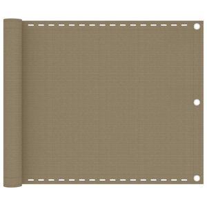 vidaXL Balkongskjerm gr&aring;brun 75x300 cm HDPE