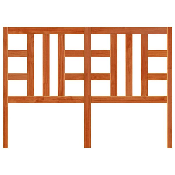 vidaXL Hodegavl voksbrun 135 cm heltre furu