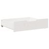 vidaXL Sengeskuffer med hjul 2 stk hvit 75x55x17 cm heltre furu