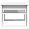 vidaXL Kaffebord med lagring Hvit 64 x 54 x 44 cm Konstruert tre