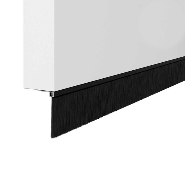 vidaXL Skru-p&aring; d&oslash;rb&oslash;rste tetninger 2 pcs Svart 100 cm