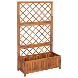 vidaXL H&oslash;ybed med espalier 85x38x150 cm heltre akasie