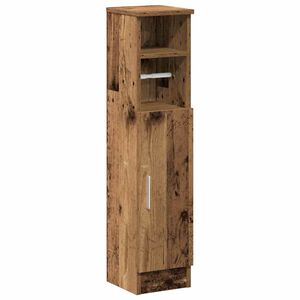 vidaXL Baderomsskap med rulleholder gammelt tre 20,5x22x90 cm