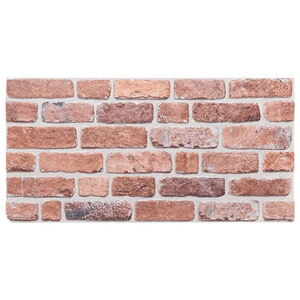 vidaXL 3D-veggpaneler 10 stk rød 100x50 cm EPS