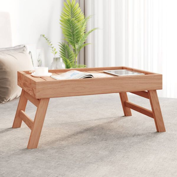 vidaXL Sammenleggbart brett 55x35x25 cm heltre teak