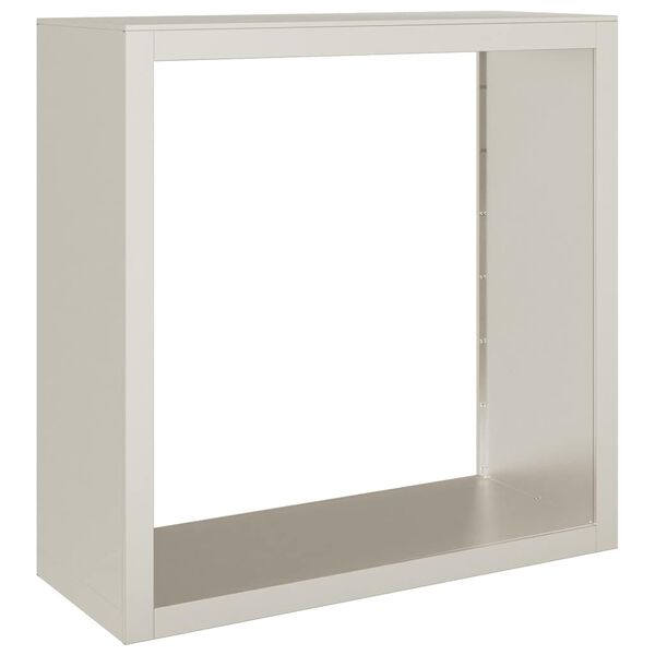 vidaXL Vedstativ 100x40x100 cm oksidert st&aring;l