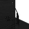 vidaXL Lagringsboks Svart Eik 102 x 35 x 35 cm Konstruert tre