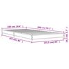 vidaXL Sengeramme gr&aring; sonoma 100x200 cm konstruert tre og metall