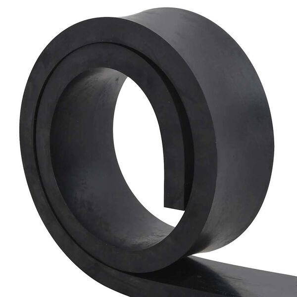 vidaXL Gummikant for sn&oslash;plog svart 180x8x2 cm