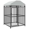 vidaXL Utend&oslash;rs hundeg&aring;rd med tak 120x120x150 cm