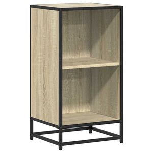 vidaXL Bokhylle sonoma eik 40x35x76 cm konstruert tre