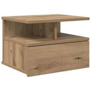 vidaXL Flytende Nattbord Artisan Eik 40 x 31 x 28 cm Konstruert tre