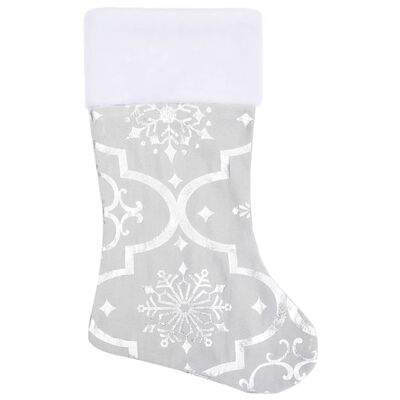 vidaXL Luksus juletreskjørt med sokk hvit 150 cm stoff