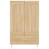 vidaXL Highboard sonoma eik 69,5x31x115 cm konstruert tre
