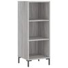 vidaXL Highboard gr&aring; sonoma 34,5x34x180 cm konstruert tre