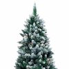vidaXL Kunstig juletre med 300 LED gr&oslash;nn 240 cm PVC og St&aring;l og Plast