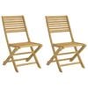 vidaXL Klappstoler 2 stk 48,5x61,5x87 cm heltre akasie