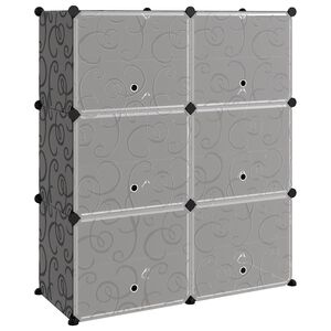 vidaXL Skostativ svart 84,5x31x93,5 cm PP