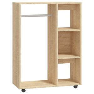 vidaXL Garderobe sonoma eik 80x40x110 cm konstruert tre