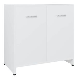 vidaXL Baderomsskap hvit 60x33x61 cm konstruert tre