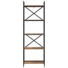 vidaXL Bokhylle Gamle tre 56 x 34 x 171 cm Konstruert tre