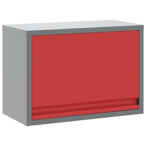 vidaXL Verkt&oslash;yskab med lagring R&oslash;d og Gr&aring; 50 x 25 x 35 cm