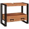 vidaXL Sminkeskap med skuff Brun 71 x 33 x 58 cm Solid akasietre