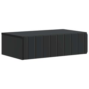 vidaXL Vegghengt Sidebord Svart 59 x 34,5 x 17 cm Konstruert tre