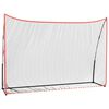 vidaXL Golfnett svart og r&oslash;d 305x91x213 cm polyester