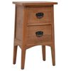 vidaXL Nattbord heltre gran 40x29x68 cm gran