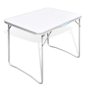 Camping Klappbord med Metallramme 80 x 60 cm