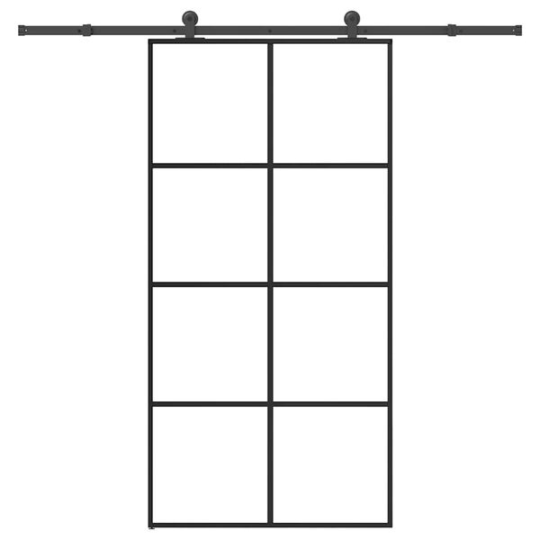 vidaXL Skyved&oslash;r med monteringssett 102,5x205 cm ESG glass og aluminium