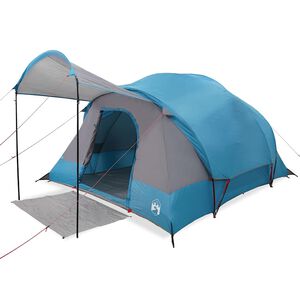 vidaXL Tunneltelt for camping 8 personer bl&aring; vanntett