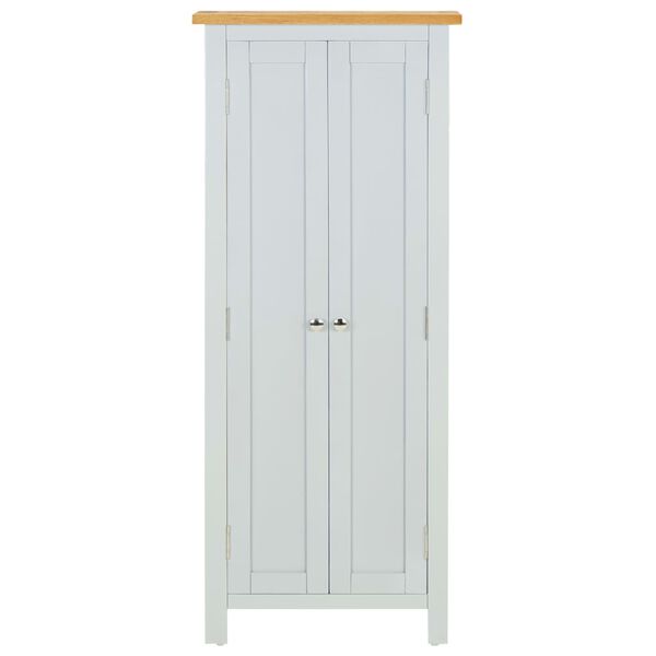 vidaXL Mediaoppbevaringsskap 50x22x122 cm heltre eik