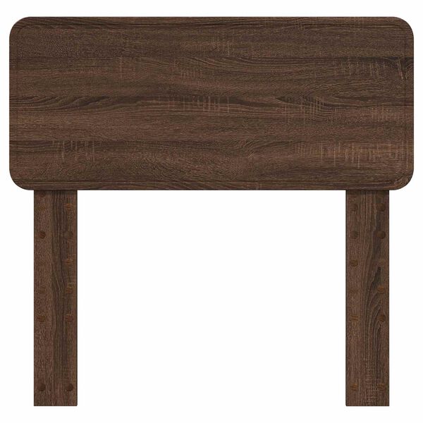 vidaXL Hodegavl med hodegjerde Brun Eik 75 cm Konstruert tre