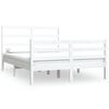 vidaXL Sengeramme hvit heltre furu 120x190 cm Small Double