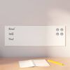 vidaXL veggmontert magnettavle hvit 60x20 cm herdet glass