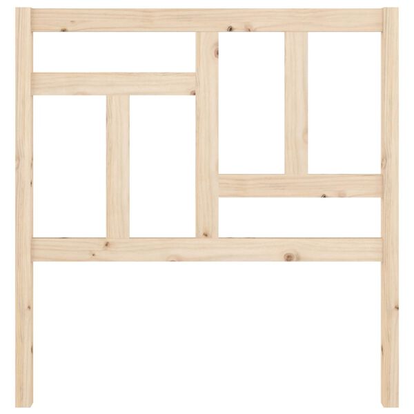 vidaXL Sengegavl 95,5x4x100 cm heltre furu