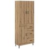 vidaXL H&oslash;yskap 2 stk. Artisan Eik 69,5 x 34 x 180 cm Konstruert tre